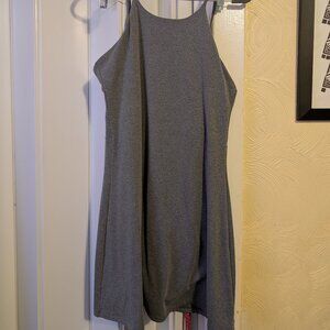 girlfriend collective racerback dress in grey